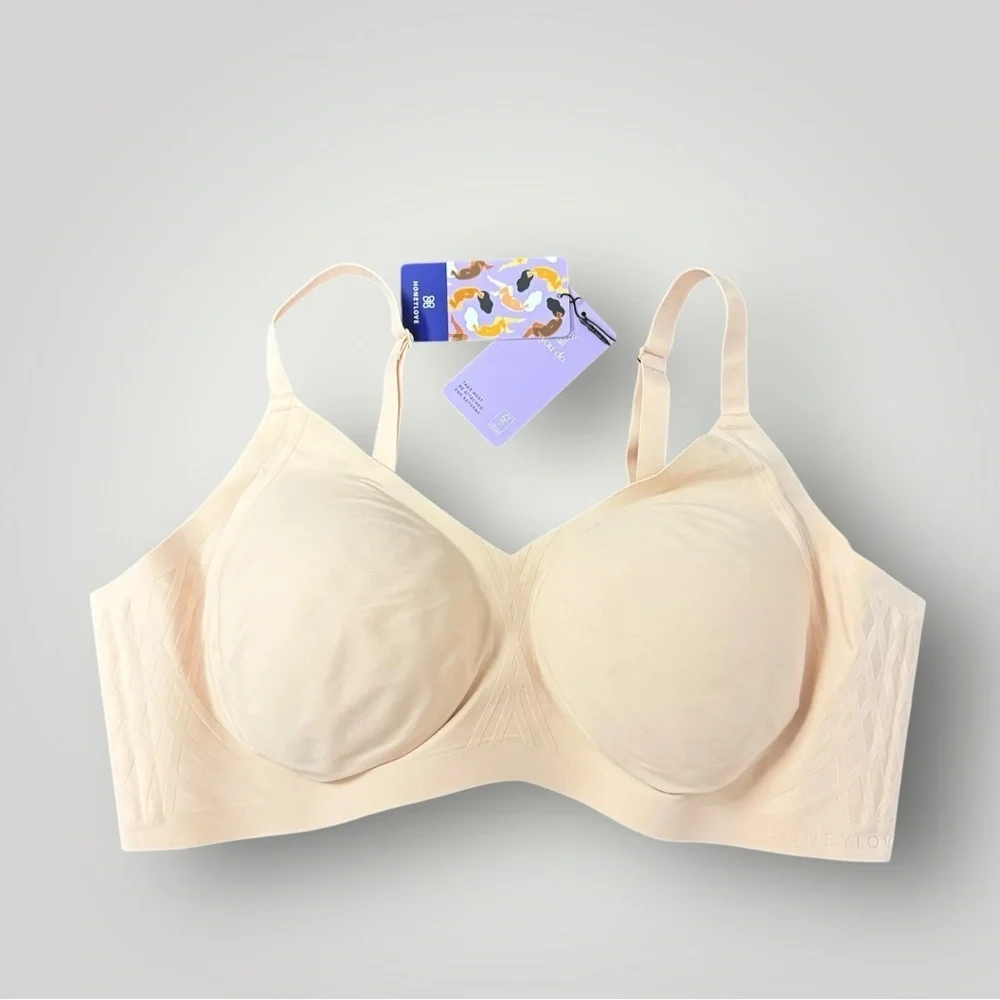 HONEYLOVE Silhouette‎ Bra Sz 3X in Blush